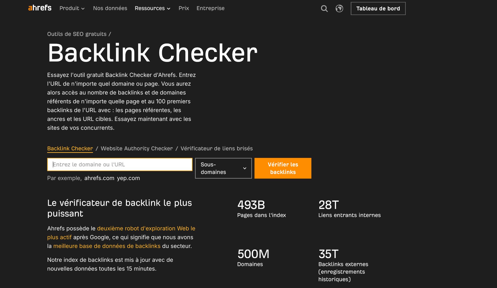 backlink checker ahrefs