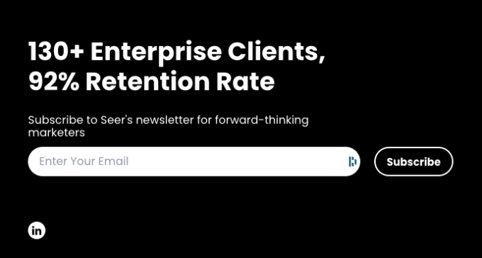 Seer Interactive compte plus de 130 clients enterprise et affiche un taux de rétention de 92 %.