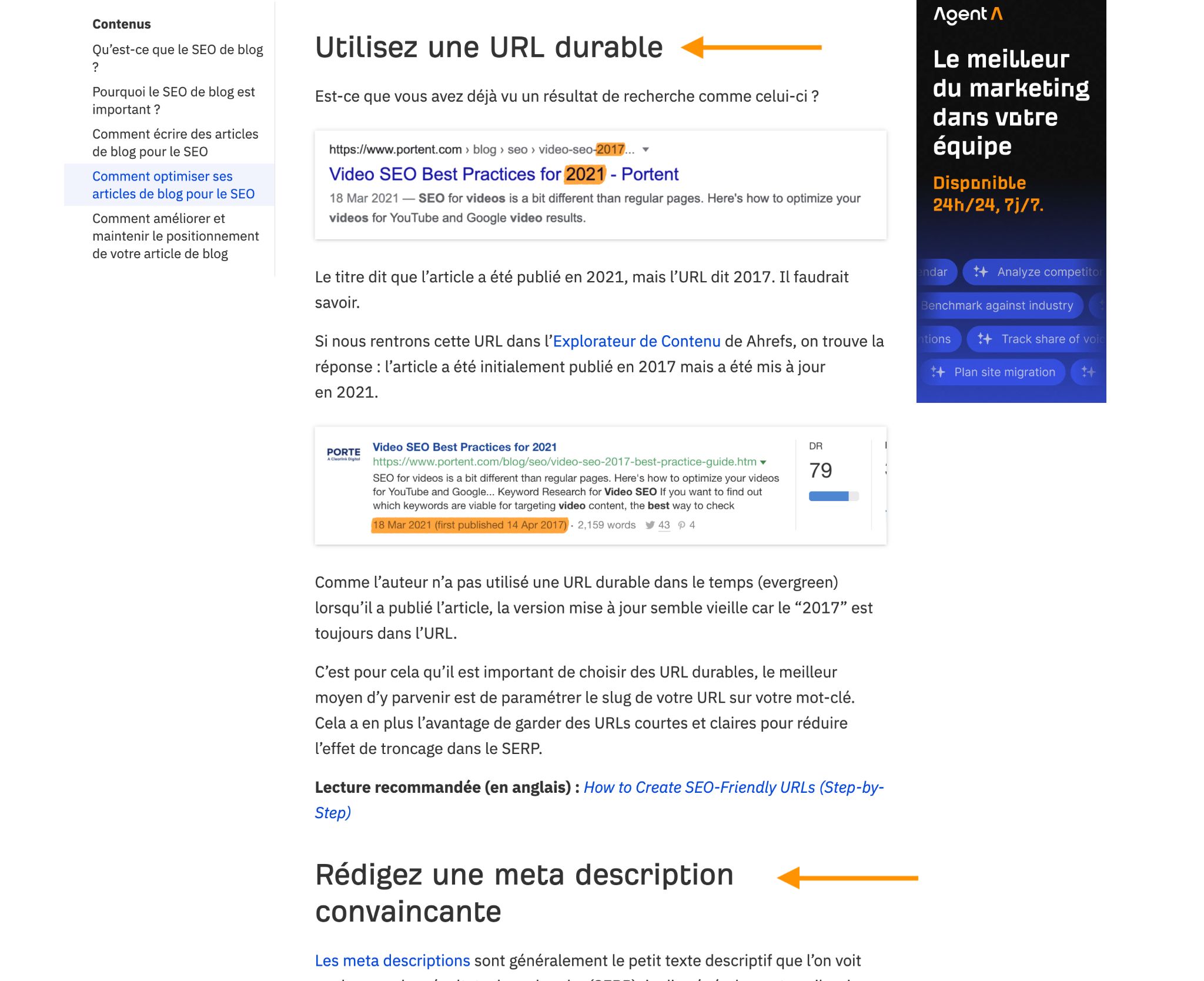 Balises titres optimisées pour le seo 