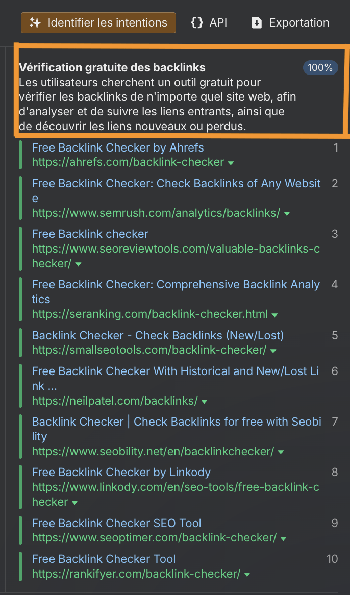 Identifier les intentions de recherche avec Ahrefs 