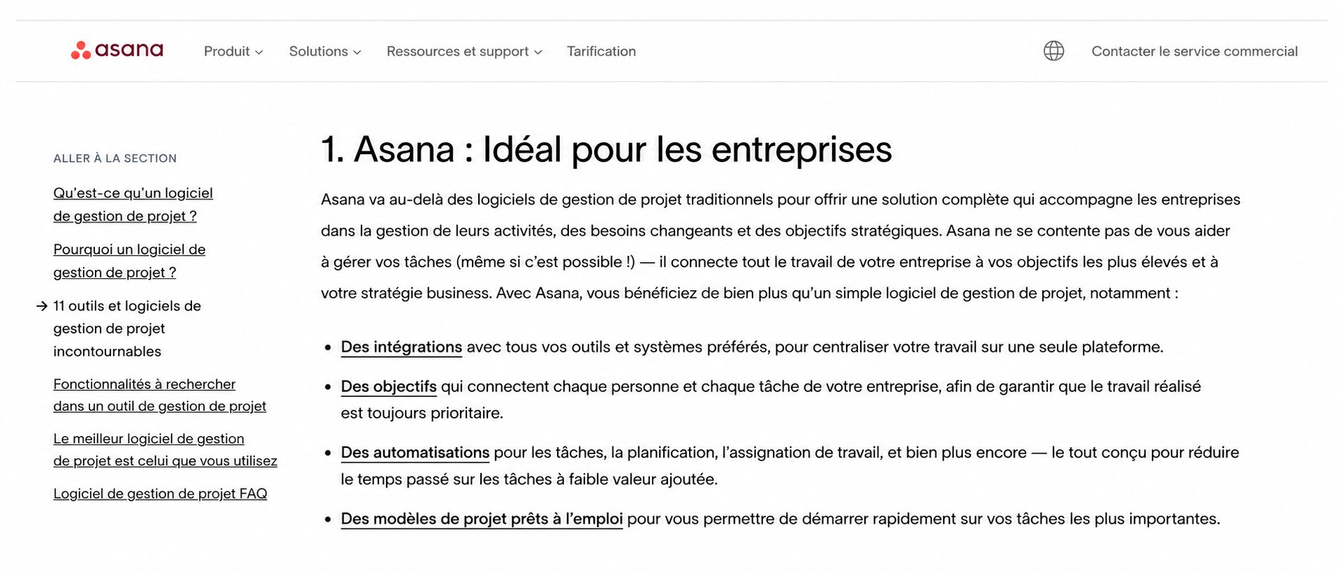 article liste avec auto-citation (exemple d'Asana)
