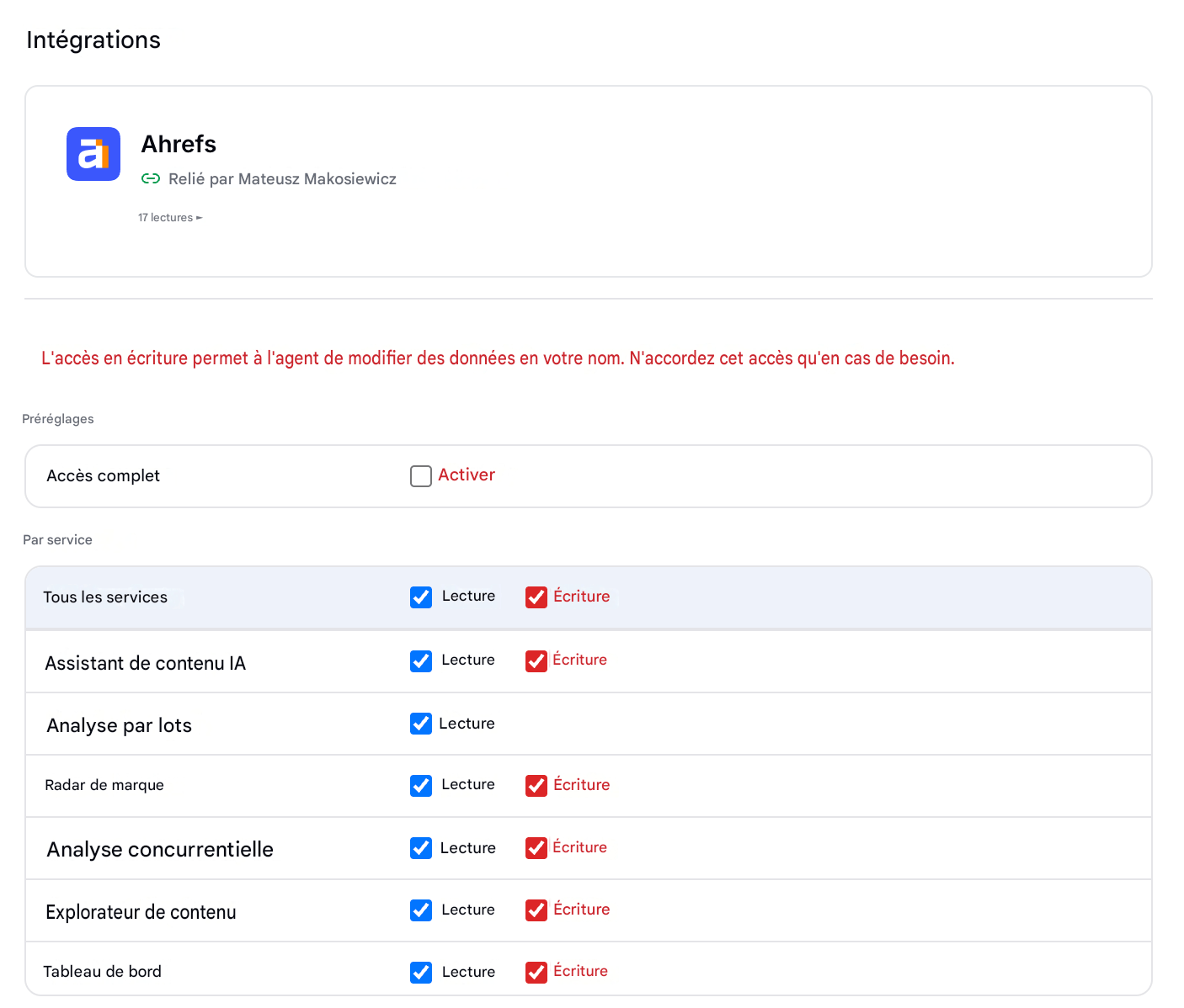 Agent SEO IA Ahrefs