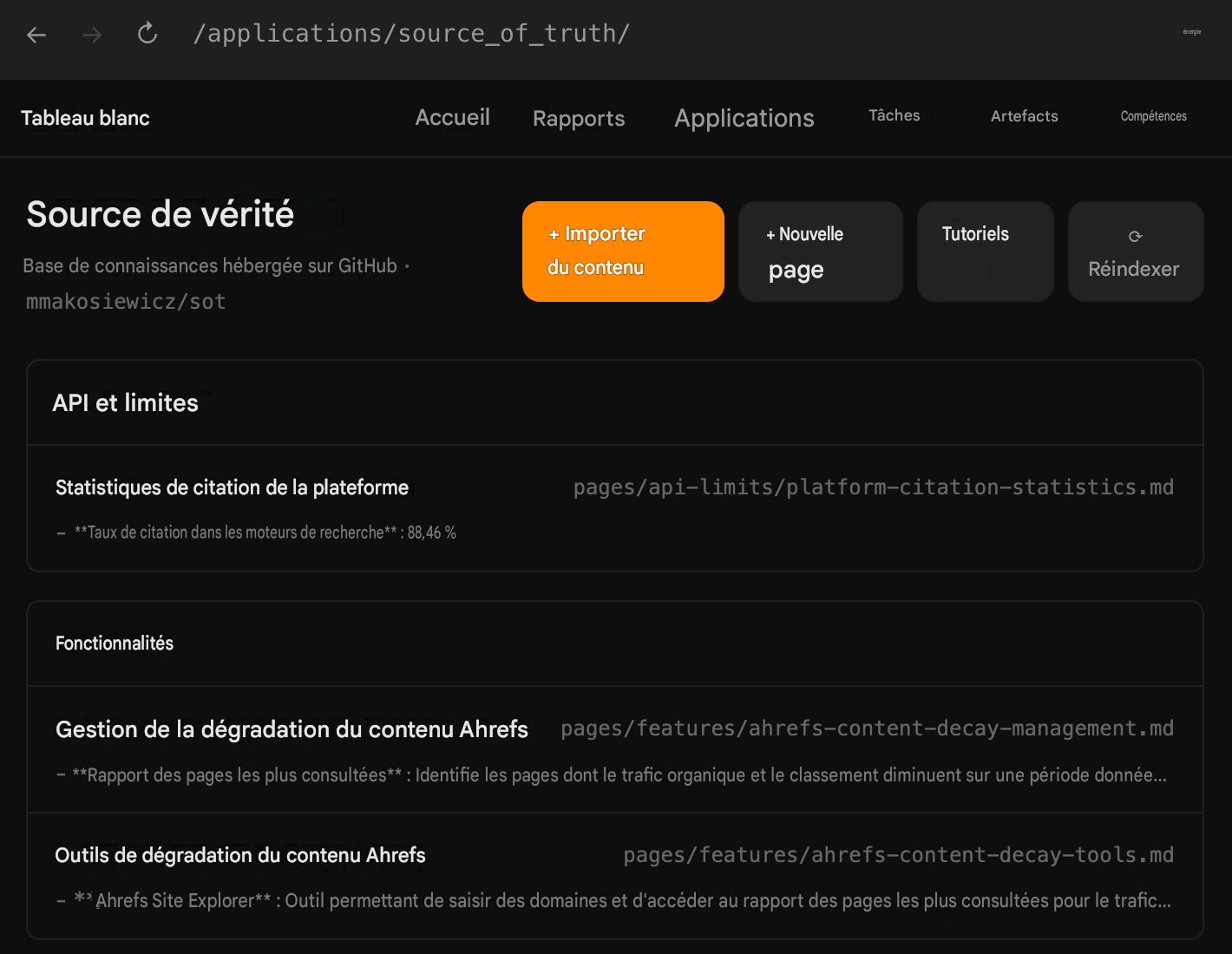Agent SEO IA Ahrefs : source de vérité
