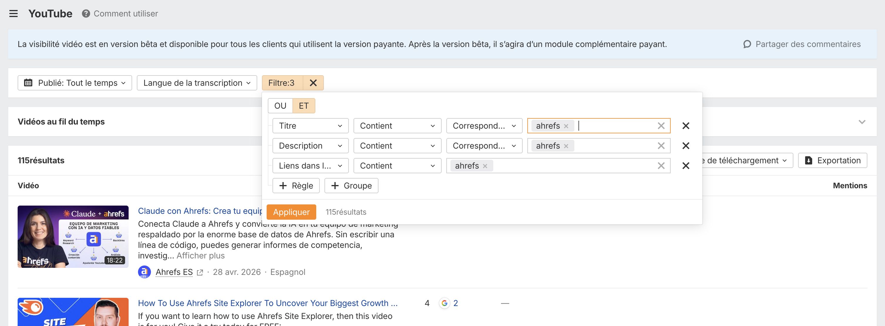 brand-radar-ahrefs-trouver-video-youtube-ai-overviews-google