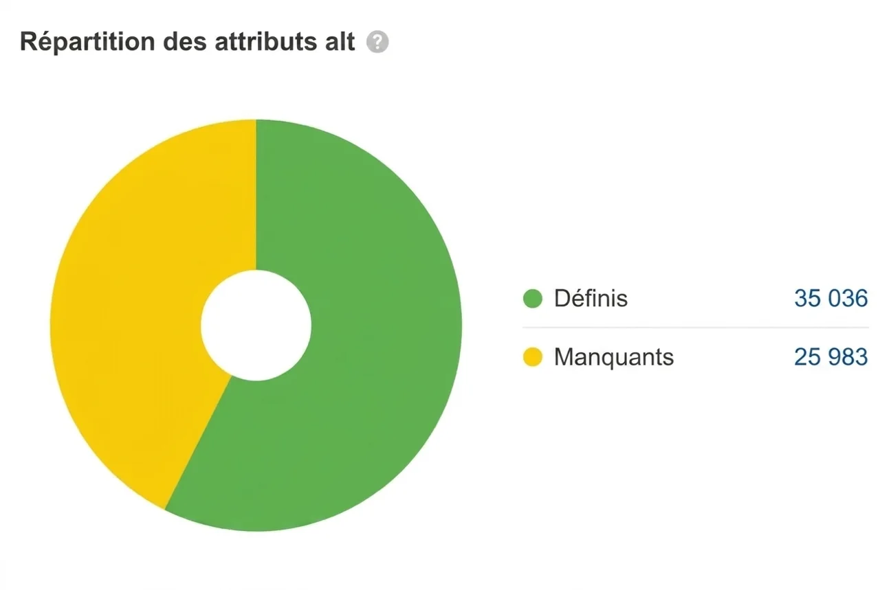 Vérification des attributs alt manquants sur les sites JavaScript