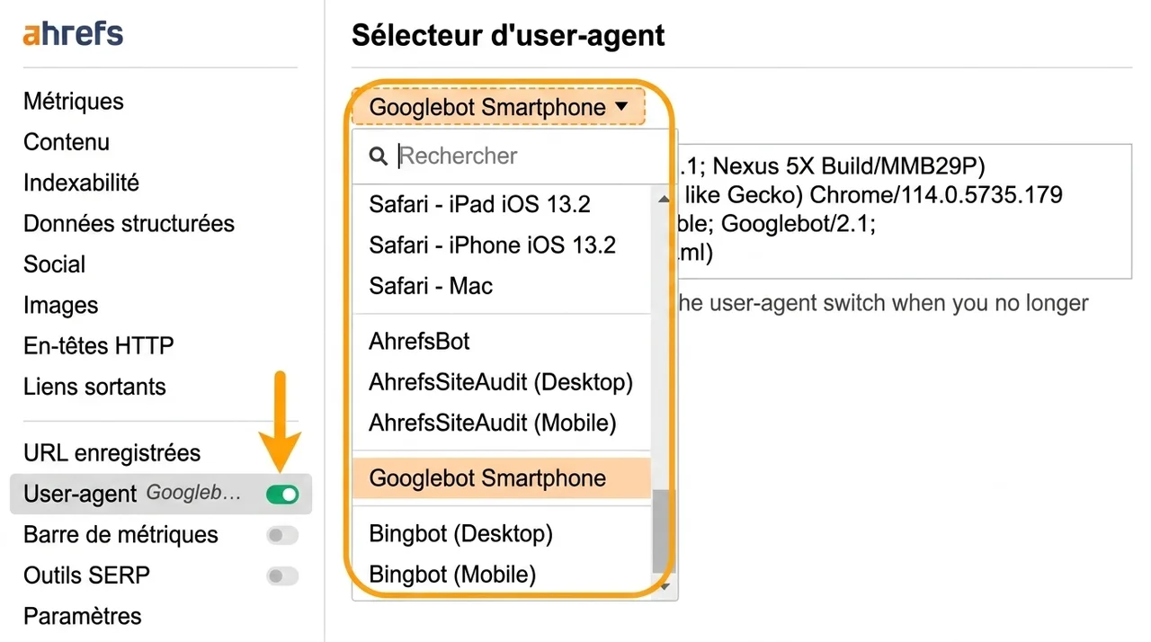 Changer d'User-Agent pour résoudre les problèmes SEO sur les sites JavaScript