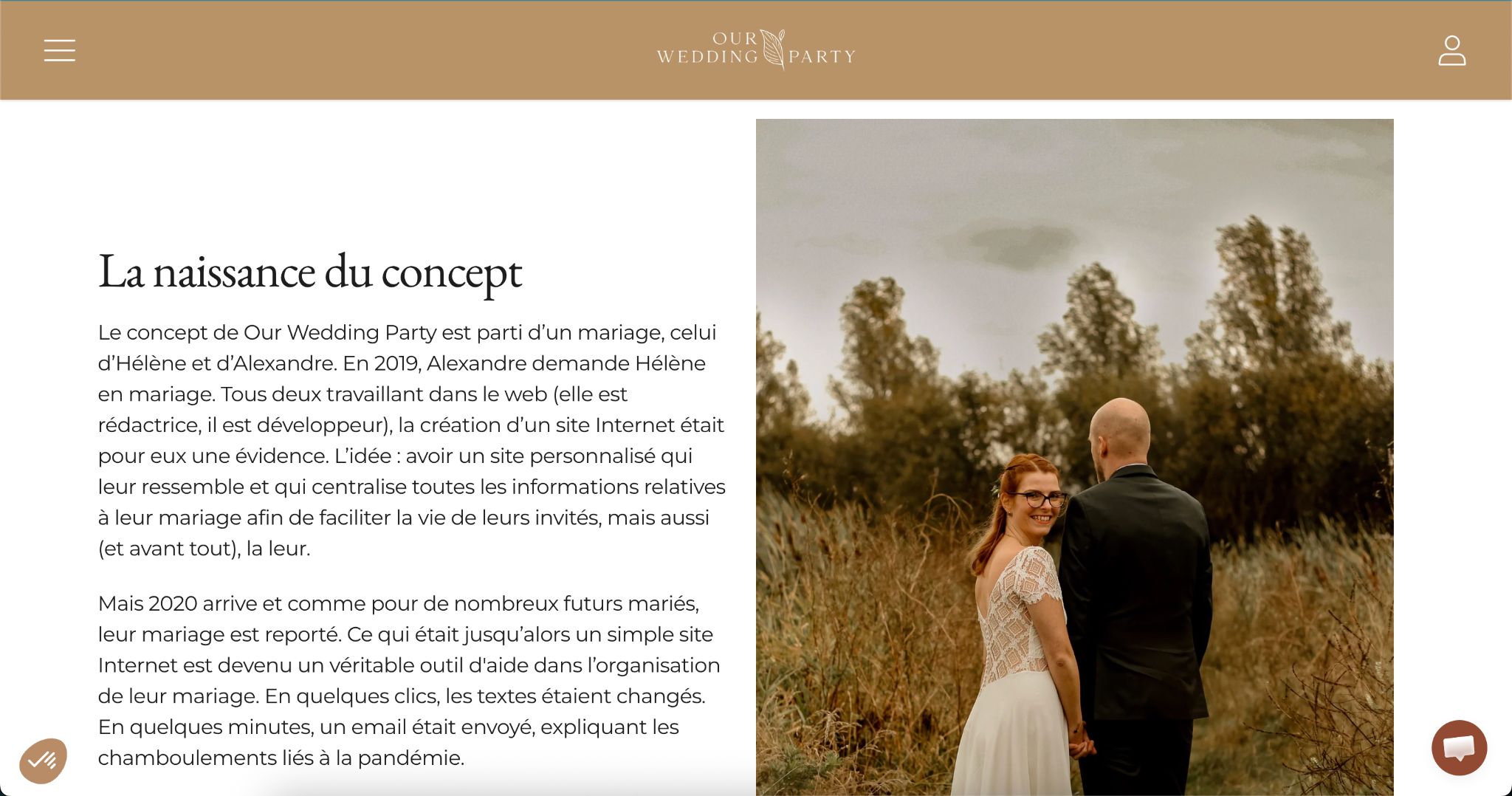 Capture d'écran de l'histoire de Our Wedding Party
