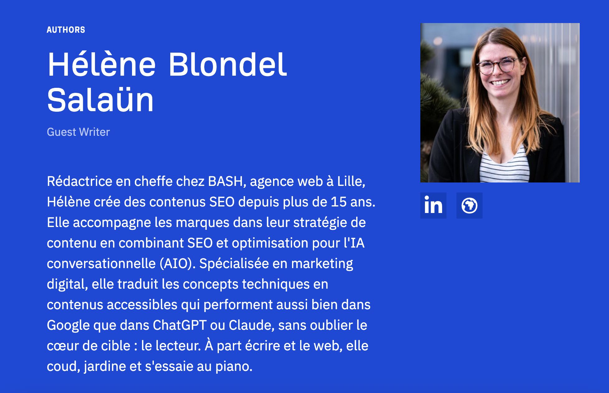 Fiche auteur Ahrefs d'Hélène Blondel Salaün