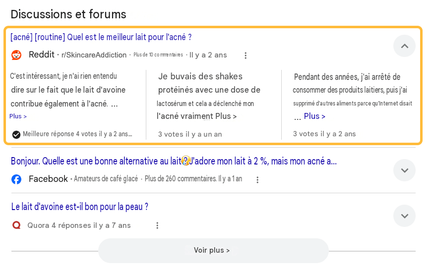 Reddit discussions et forum