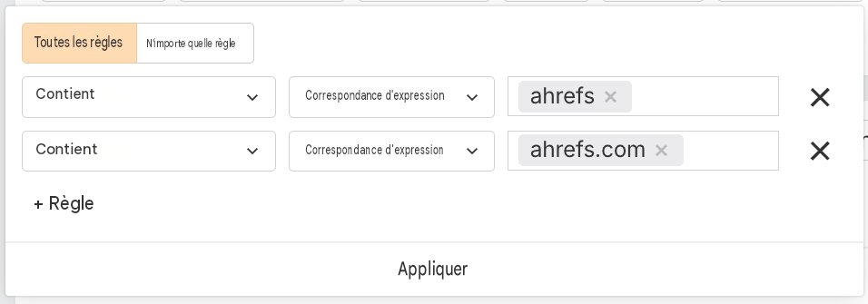 Site Explorer + rapport organic Keywords