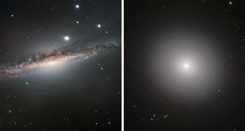 Images d'une galaxie puis d'une étoile pour comparer topic cluster et mot-clé