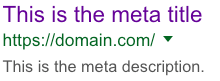 meta title description