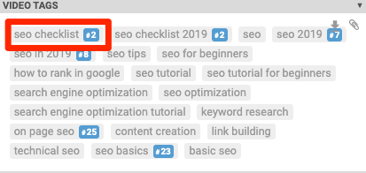 seo checklist tags
