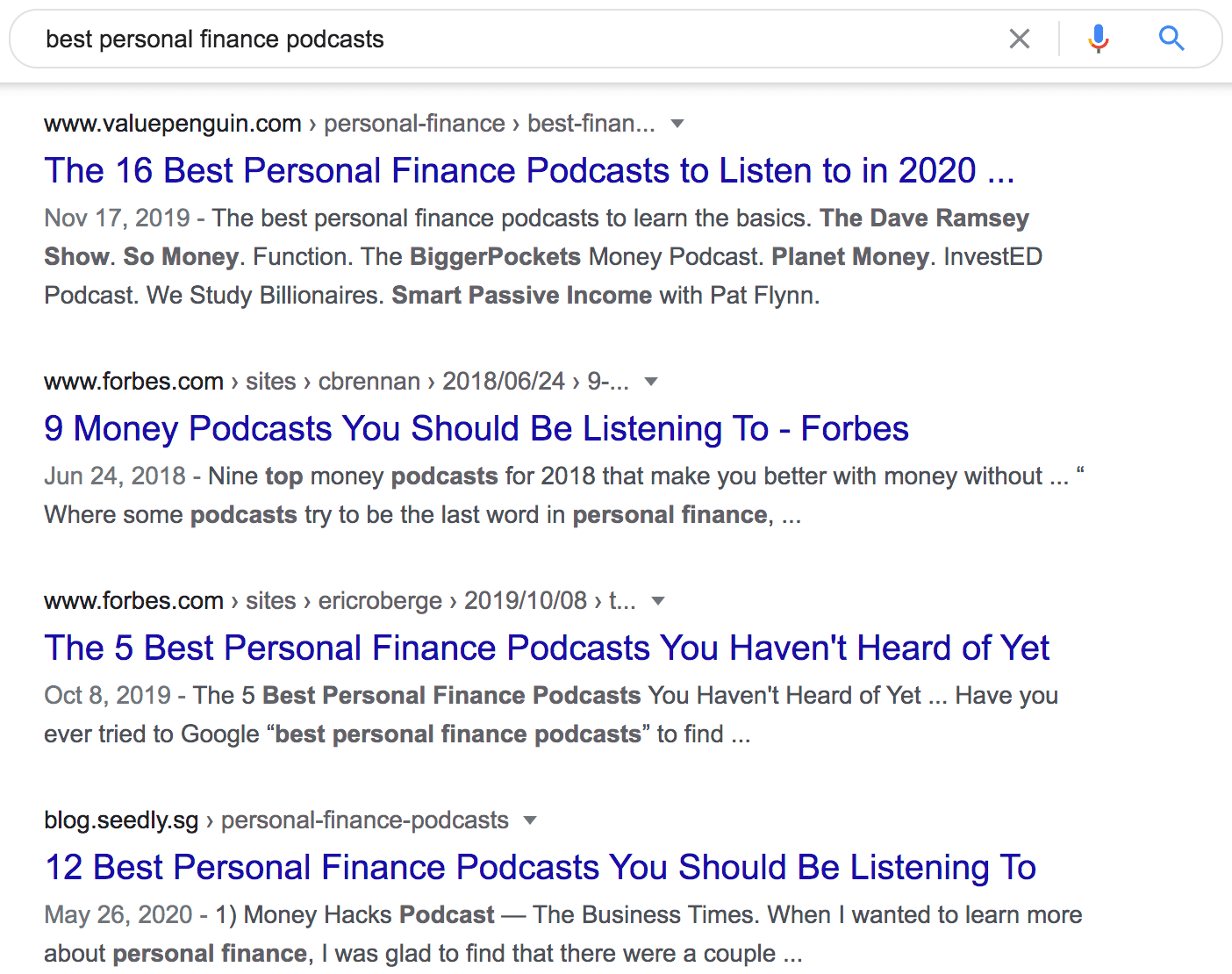 best personal finance podcasts Google Search