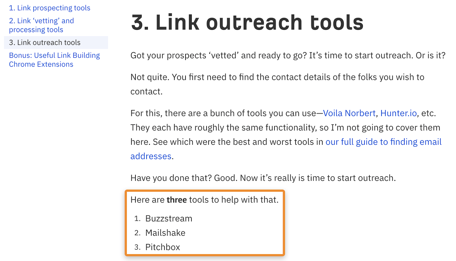 4 link building tool recommendations