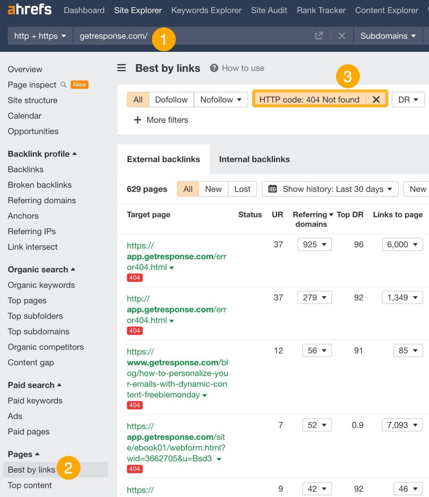 ベストバイリンクレポートの画面
