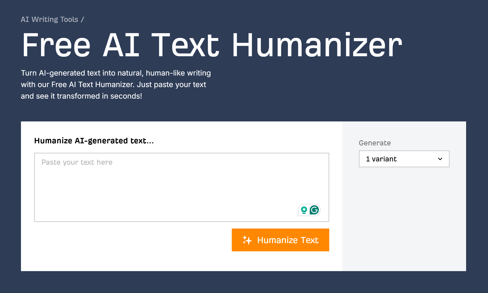 AI 生成テキストを人間らしい文章に変換する Ahres の無料ツール AI テキストヒューマナイザー