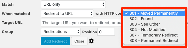 Redirectionの3XXリダイレクトに対応している画面