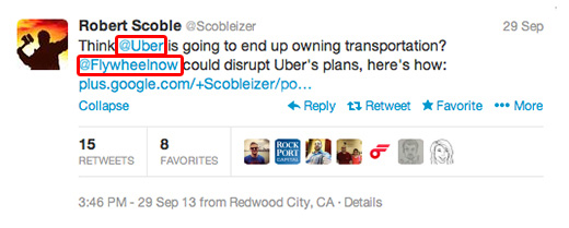 How Robert Scoble's Twitter update looks like