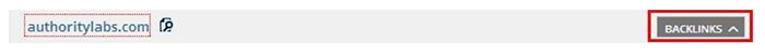 Hit " Backlinks" button next to the referring domains