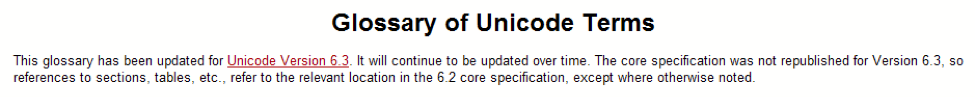 unicode-terms