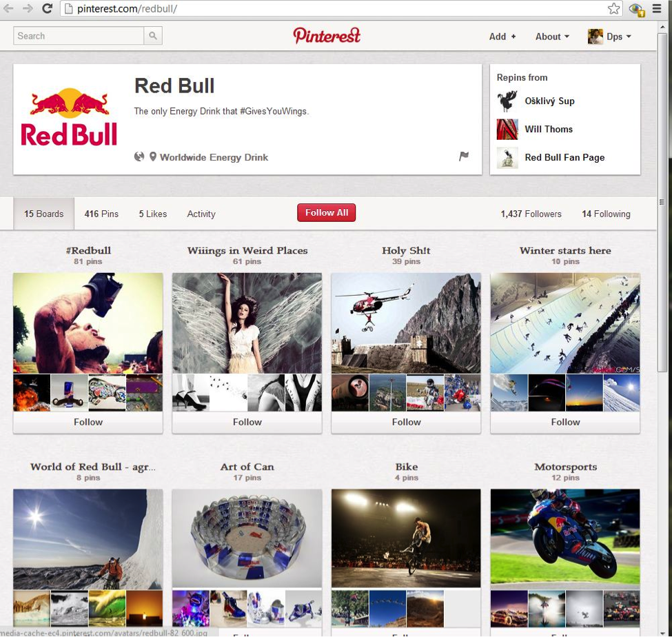 Red Bull Pinterest