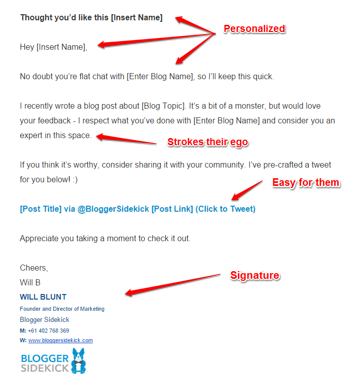Will Blunt 2 email template