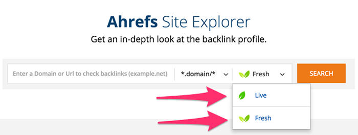 ahrefs historical index