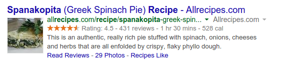 Google structured data