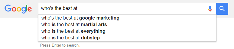 google autosuggest