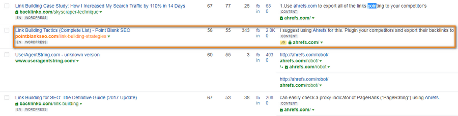 link to Ahrefs