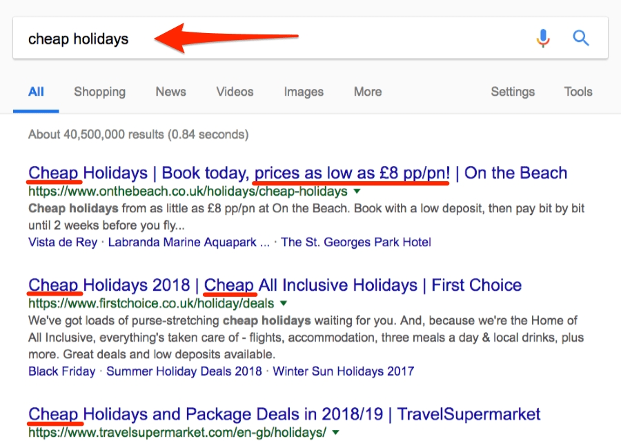 cheap holidays