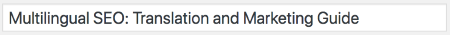 multilingual seo translation title tag