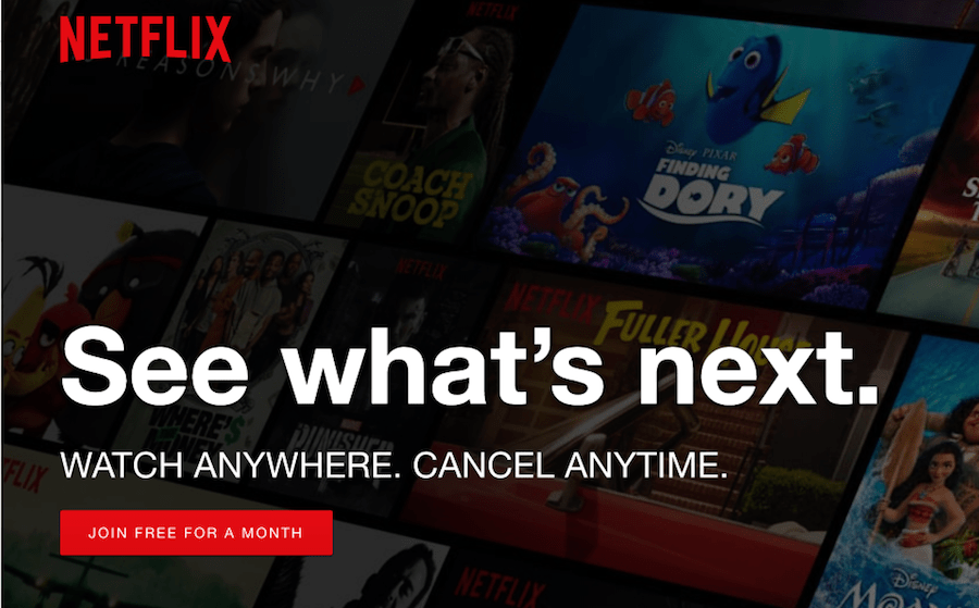 Netflix Call To Action