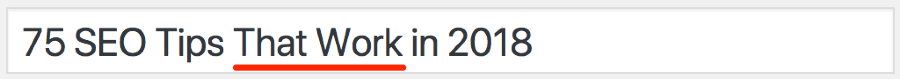 seo tips that work in 2018 title tag