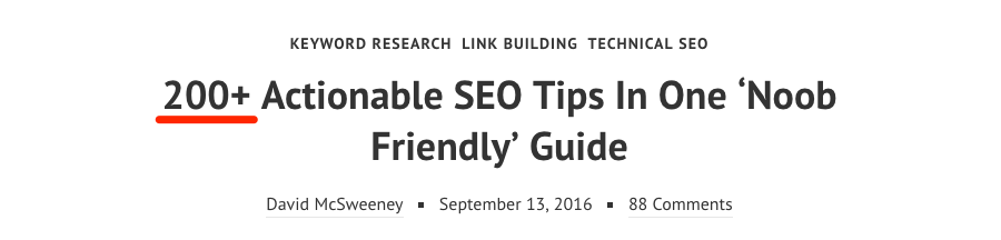 200 seo tips