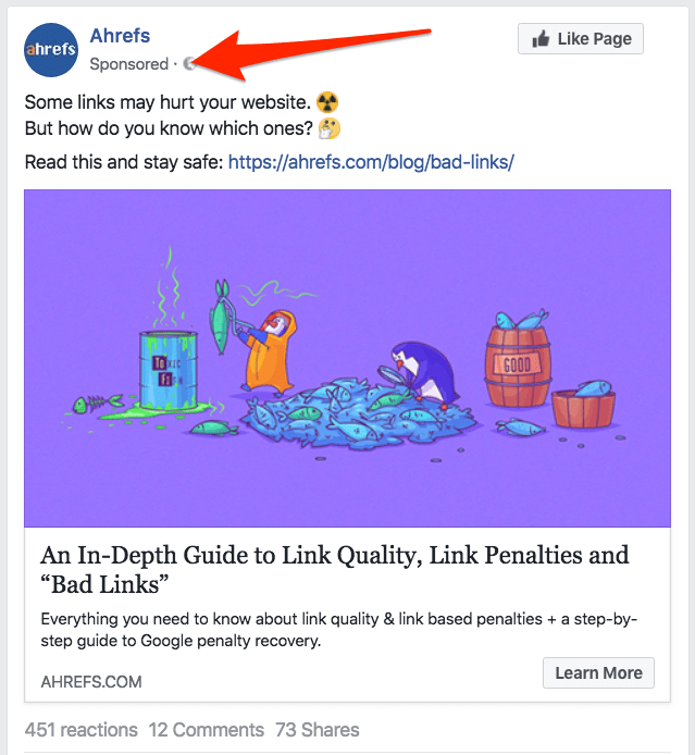 fb ad ahrefs