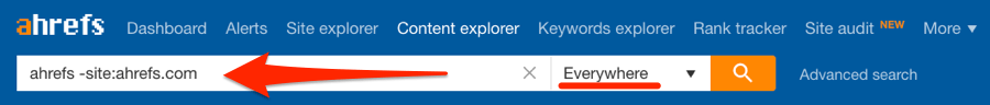 ahrefs content explorer branded search