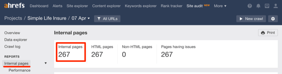 simple life insure internal pages