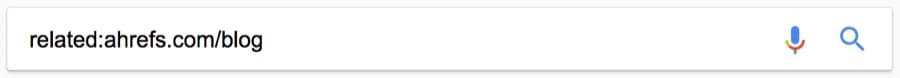 related google search operator