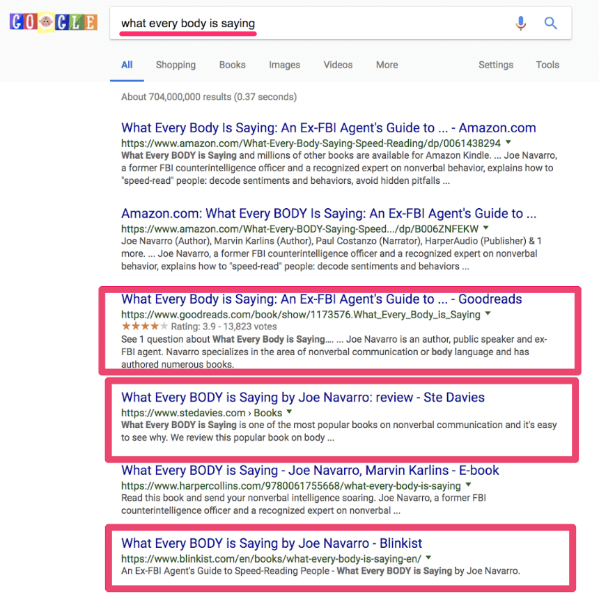 what every body is saying google