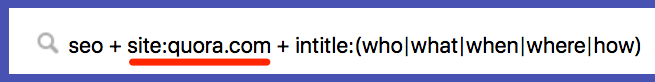 quora questions search