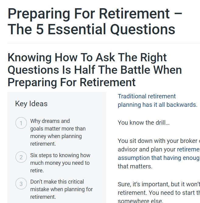 retirement planning blog post overachiever