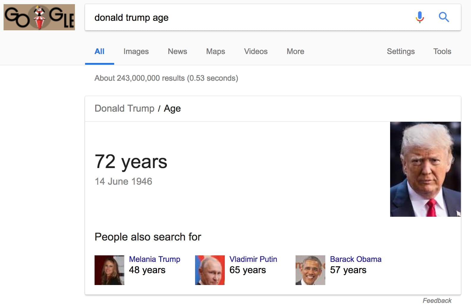 donald trump age Google Search