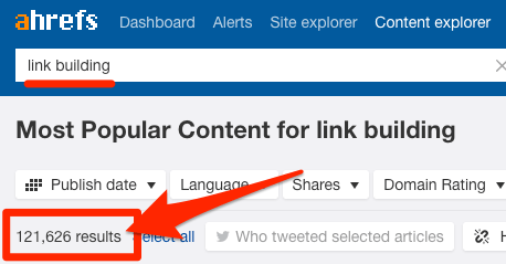 link building content explorer