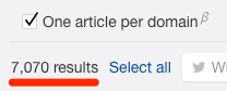 one article per domain