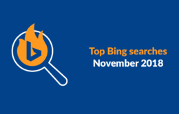Top Bing Searches (as of November 2018)