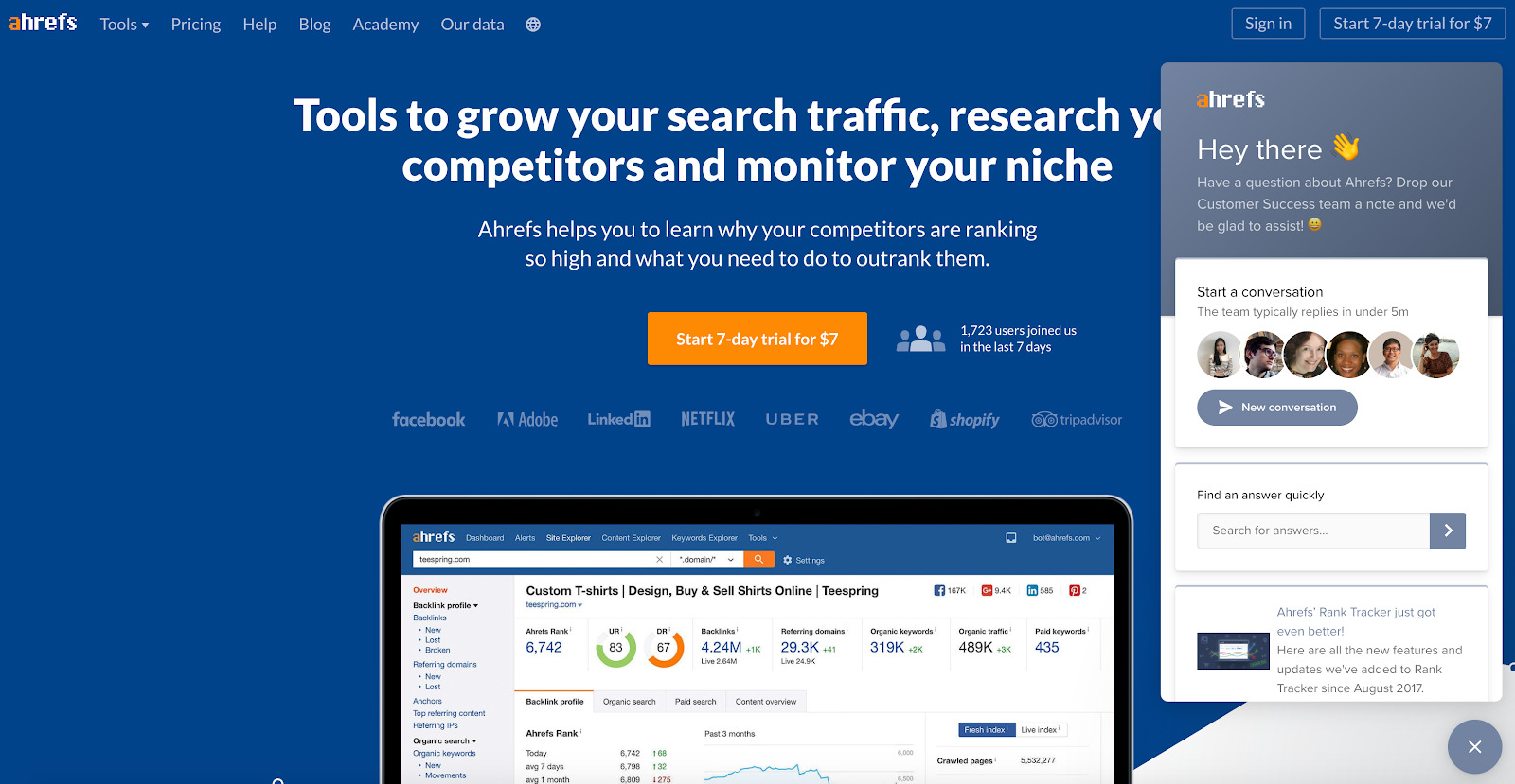 Ahrefs  Competitor Research Tools   SEO Backlink Checker