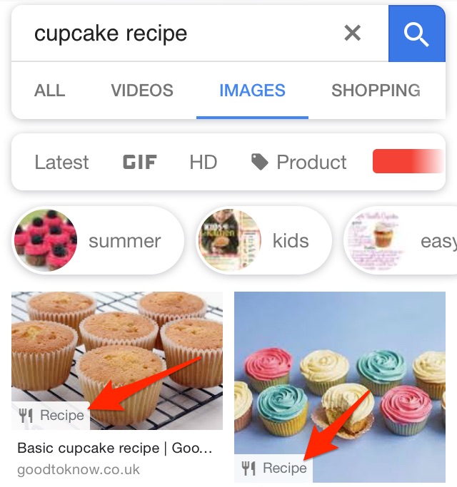 google badges image search