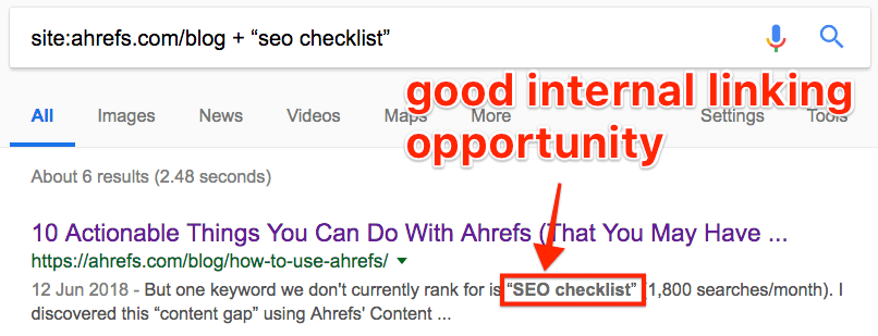 google search seo checklist